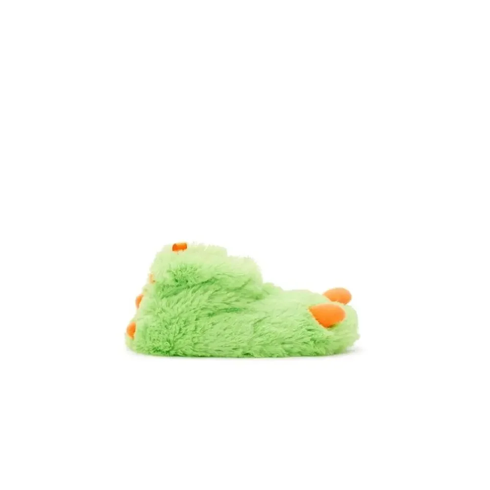Wonder Nation Baby/Toddler Slippers Green Monster Claw Plush Siz 3